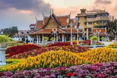 Tayland. Bangkok 'ta. Şehrin güzel bir manzarası.