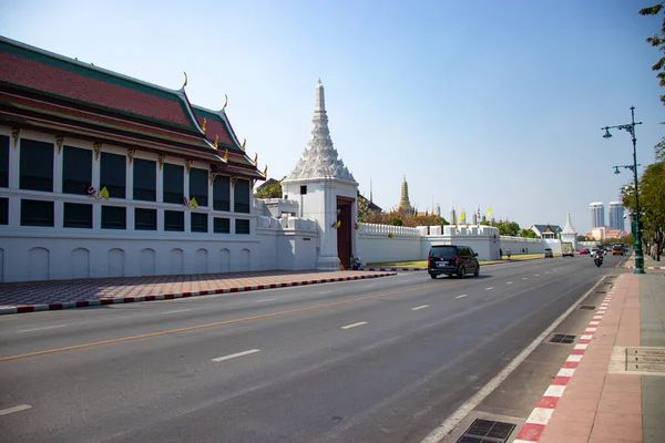 Thaimaassa Bangkokissa Kaunis Näkymä Kaupunkiin — kuvapankkivalokuva