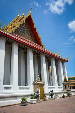 Tayland. Bangkok 'ta. Şehrin güzel bir manzarası.