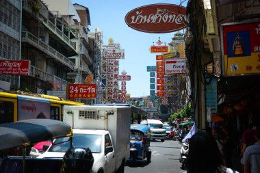 Tayland. Bangkok 'ta. Şehrin güzel bir manzarası.