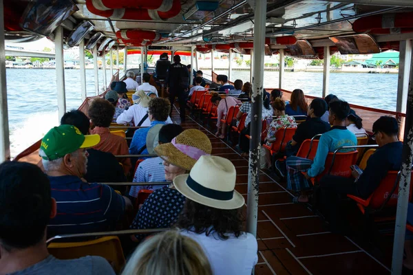 Thailand Bangkok Ein Schöner Blick Auf Den Fluss Chao Phraya — Stockfoto