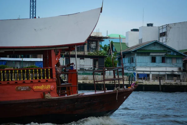 Thailand Bangkok Beautiful View Chao Phraya River — Stock Photo, Image