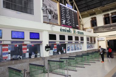 Tayland. Bangkok 'ta. Hua Lampong Tren İstasyonu