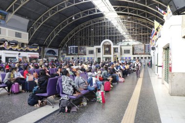 Tayland. Bangkok 'ta. Hua Lampong Tren İstasyonu
