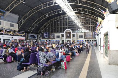 Tayland. Bangkok 'ta. Hua Lampong Tren İstasyonu