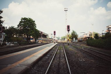 Tayland. Bangkok 'ta. Hua Lampong Tren İstasyonu