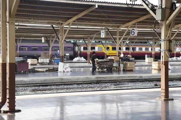 Thailand Bangkok Hua Lampong Treinstation — Stockfoto