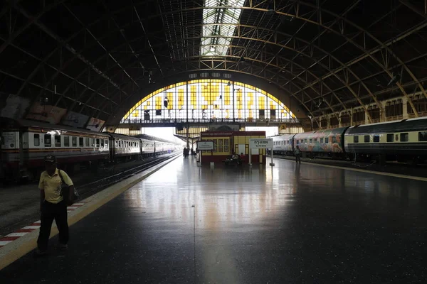 Tajlandia Bangkoku Dworzec Kolejowy Hua Lampong — Zdjęcie stockowe