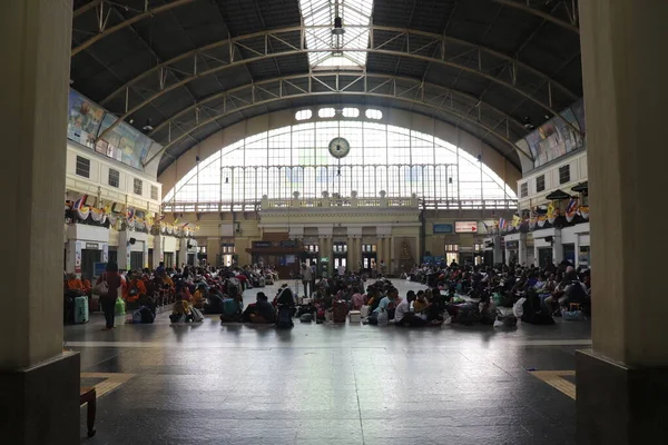 Tailândia Banguecoque Hua Lampong Estação Ferroviária — Fotografia de Stock