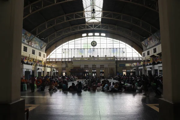 Tailândia Banguecoque Hua Lampong Estação Ferroviária — Fotografia de Stock