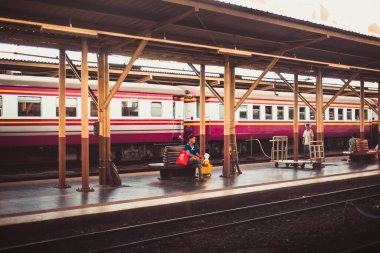 Tayland. Bangkok 'ta. Hua Lampong Tren İstasyonu