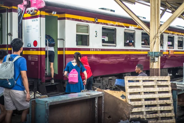 Tailândia Banguecoque Hua Lampong Estação Ferroviária — Fotografia de Stock