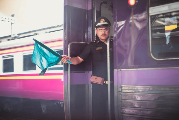 Tailândia Banguecoque Hua Lampong Estação Ferroviária — Fotografia de Stock