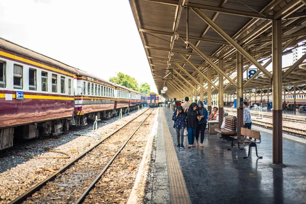 Thailand Bangkok Hua Lampong Treinstation — Stockfoto