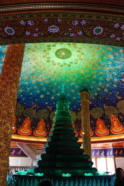 Wat Paknam Bhasicharoen寺 — 图库照片