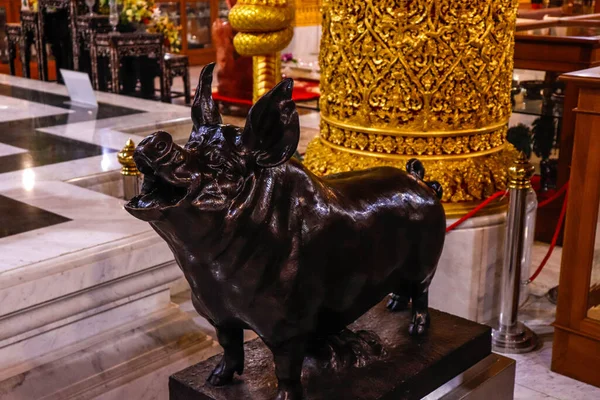 Thajsko Bangkok Wat Paknam Bhasicharoen Temple — Stock fotografie