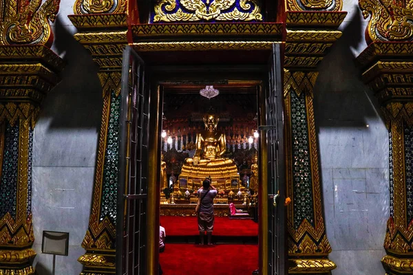 Tailandia Bangkok Templo Wat Paknam Bhasicharoen —  Fotos de Stock