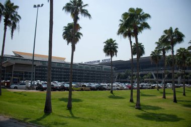 Tayland. Bangkok 'ta. Şehrin güzel bir manzarası.