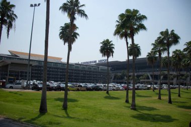 Tayland. Bangkok 'ta. Şehrin güzel bir manzarası.