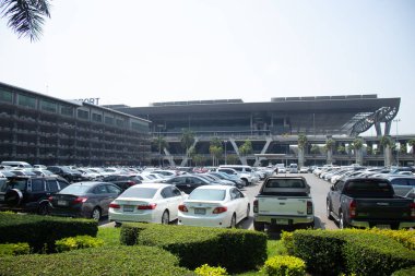 Tayland. Bangkok 'ta. Şehrin güzel bir manzarası.