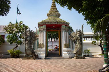 Bangkok, Tayland 'da Asya mimari tarzı binalar
