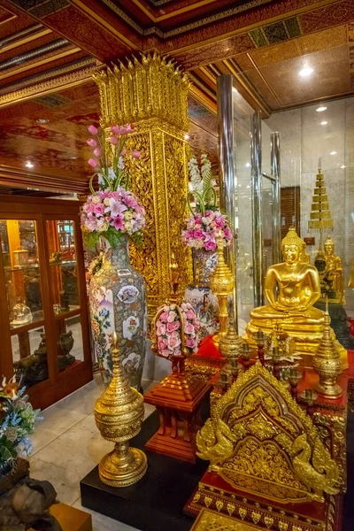 Wat Paknam Bhasicharoen寺 — 图库照片