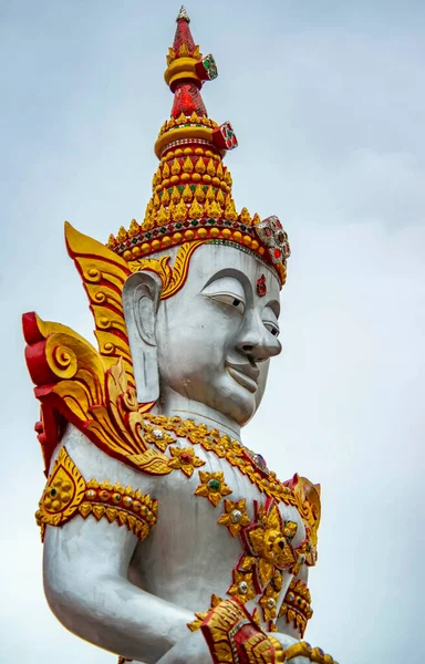 Thailand Bangkok Wat Paknam Bhasicharoen Tempel — Stockfoto