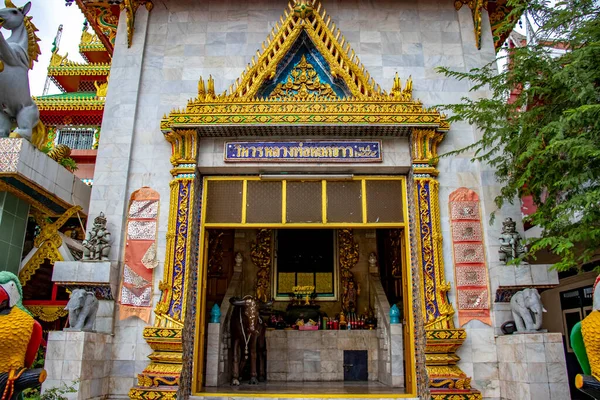 Tailândia Banguecoque Templo Wat Paknam Bhasicharoen — Fotografia de Stock