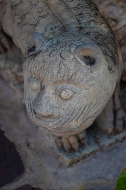 Tayland 'daki Wat Pho Tapınağı' nın heykelini kapatın.