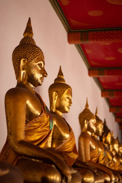 Buda Oro Del Templo Wat Pho Tailandia — Foto de Stock
