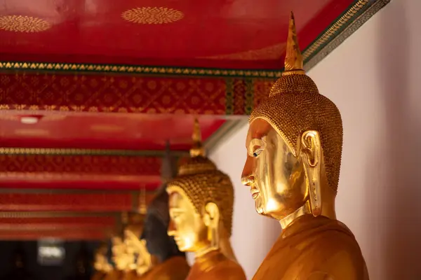 Золотой Будда Храма Ват Пхо Таиланд — стоковое фото