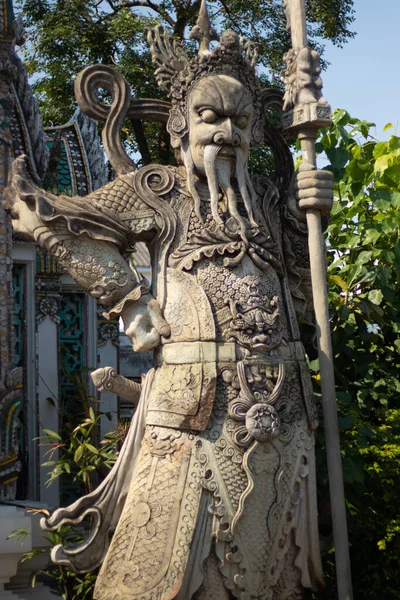 Detail Sochy Chrámu Wat Pho Thajsko — Stock fotografie