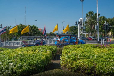 Tayland. Bangkok 'ta. Şehrin güzel bir manzarası.