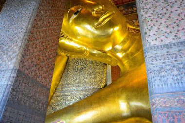 Bangkok, Tayland 'daki Wat Pho Tapınağında Buda heykeli