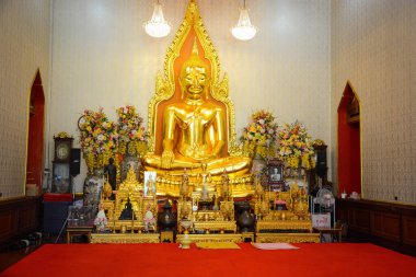 Tayland. Bangkok 'ta. Wat Traimit Tapınağı