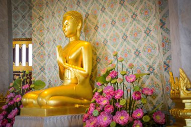 Tayland. Bangkok 'ta. Wat Traimit Tapınağı