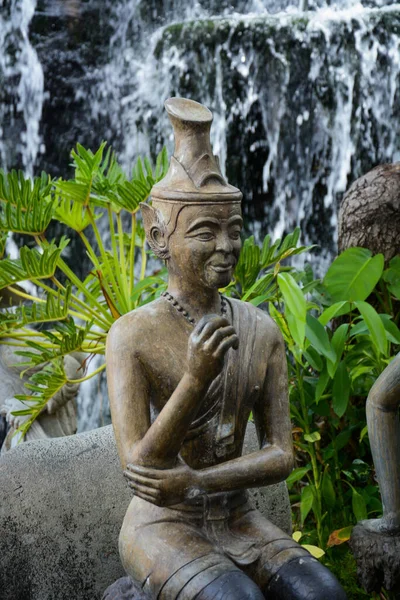 Wat Pho Temple Estátuas Antigas Bangkok Tailândia — Fotografia de Stock