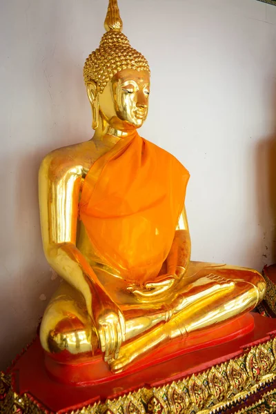 Wat Pho Temple Estátuas Antigas Bangkok Tailândia — Fotografia de Stock