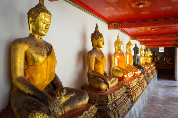 Wat Pho Temple Starověké Sochy Bangkok Thajsko — Stock fotografie