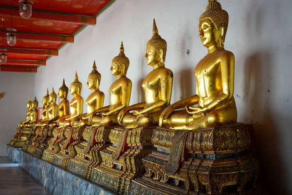 Wat Pho Temple Starověké Sochy Bangkok Thajsko — Stock fotografie