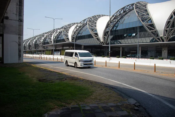 Tajlandia Bangkoku Widok Lotnisko Suvarnabhumi — Zdjęcie stockowe