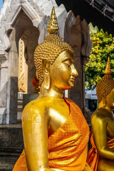 Thailand Bangkok Tempel Von Wat Traimit — Stockfoto