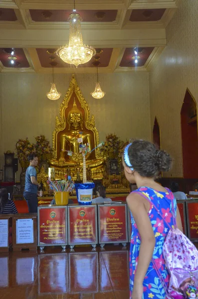 Thailand Bangkok Wat Traimit Tempel — Stockfoto