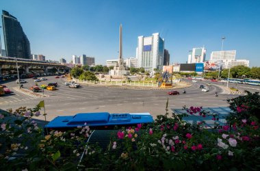Savaş anıtı, Bangkok, Tayland 'daki Zafer Anıtı