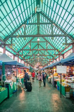 Tayland. Bangkok 'ta. Talingchan Yüzen Piyasa.