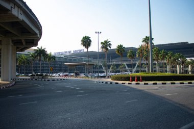 Tayland. Bangkok 'ta. Suvarnabhumi Havaalanı manzarası.