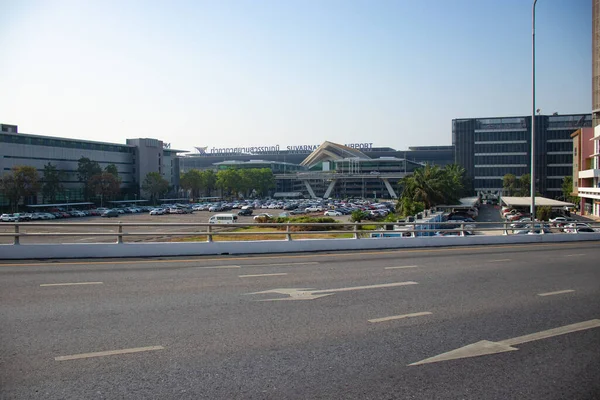 Tailândia Banguecoque Uma Vista Aeroporto Suvarnabhumi — Fotografia de Stock