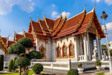 Tayland. Bangkok 'ta. Mermer Tapınak