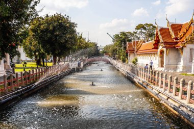 Tayland. Bangkok 'ta. Mermer Tapınak