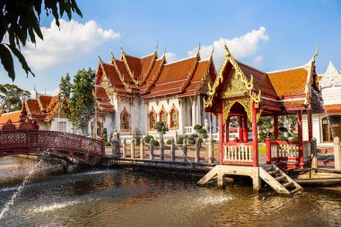 Tayland. Bangkok 'ta. Mermer Tapınak